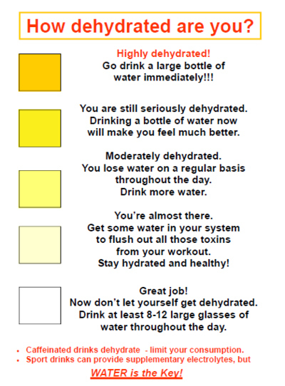 Dehydration Chart